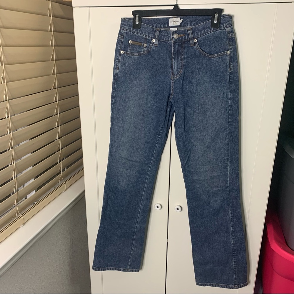 Woman’s Calvin Klein Jeans Straight Leg Denim Jeans